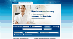 Desktop Screenshot of dentistesquebec.org