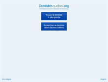 Tablet Screenshot of dentistesquebec.org